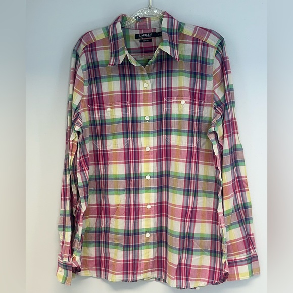 Ralph Lauren Other - Ralph Lauren NWT men’s size large button down shirt colorful plaid